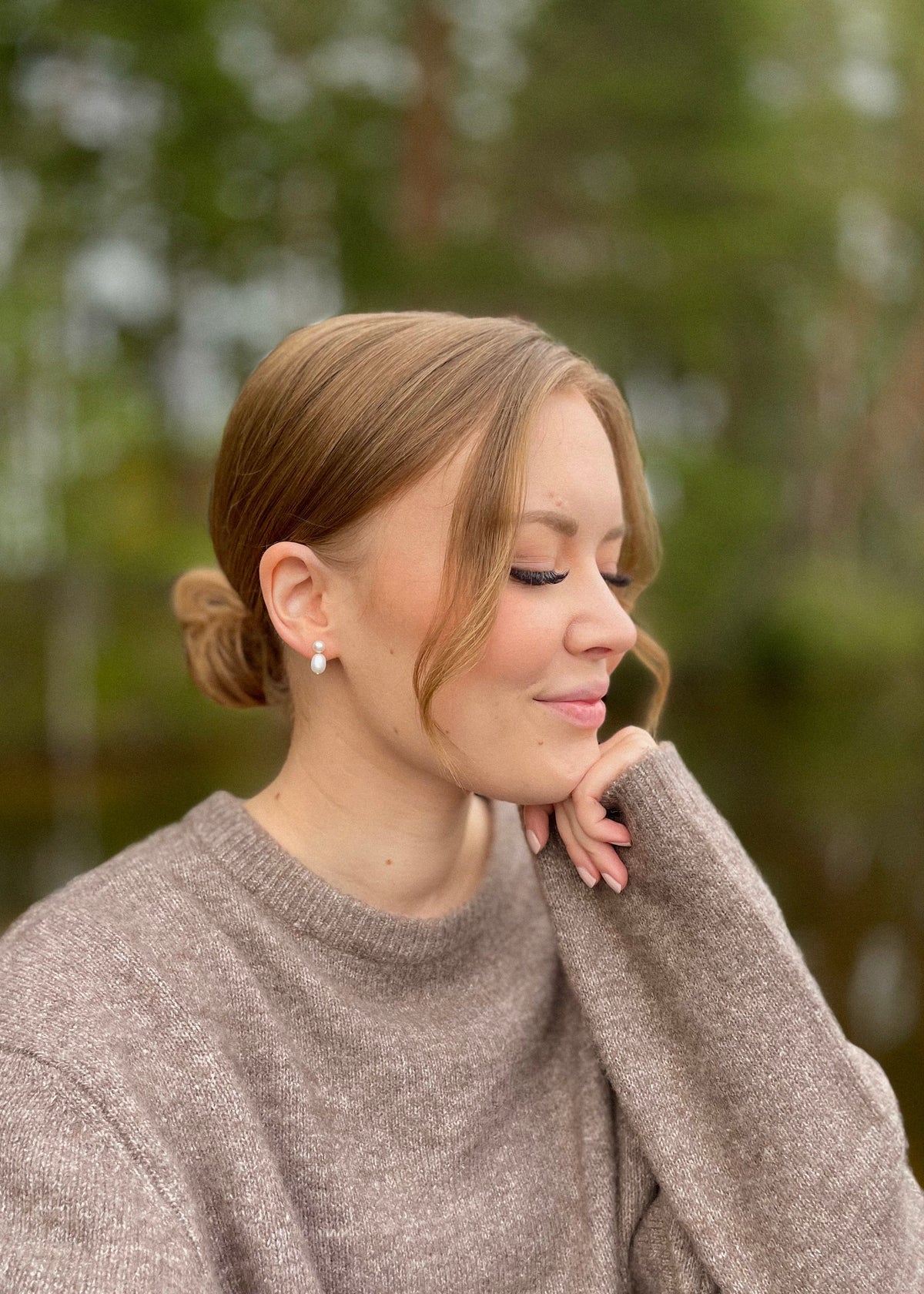 Linnea -helmikorvakorut